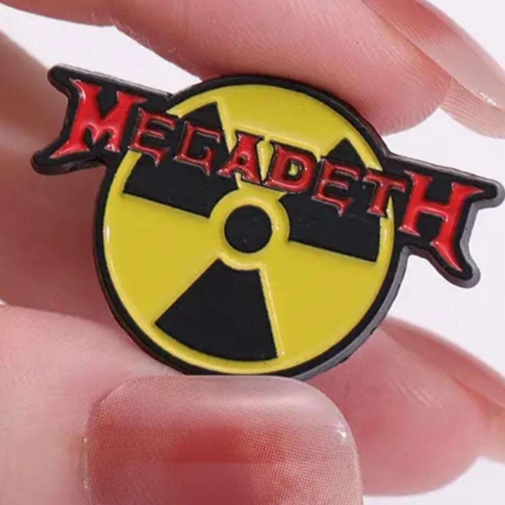 Megadeth Enamel Metal Novelty Pin Hat Bag Jacket Pin Heavy Metal